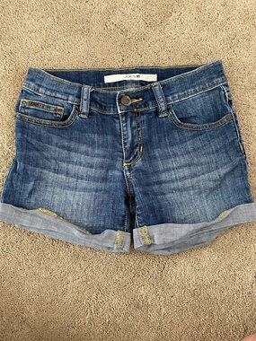 Joe's Jeans Medium Blue Denim Cuffed Shorts
